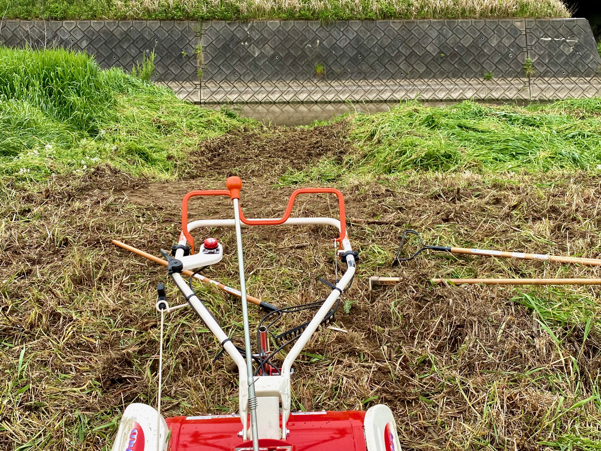 郷づくり有志で西郷川原の親水区画を整備しました