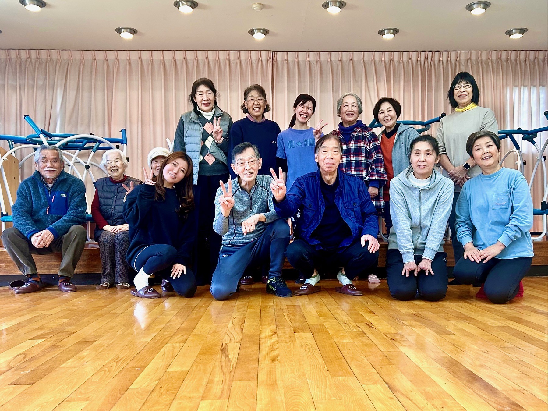 ケアトランポリン教室の最終日、また来年お会いしましょう！