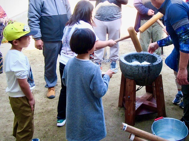 上西郷地域郷づくりの餅つき大会