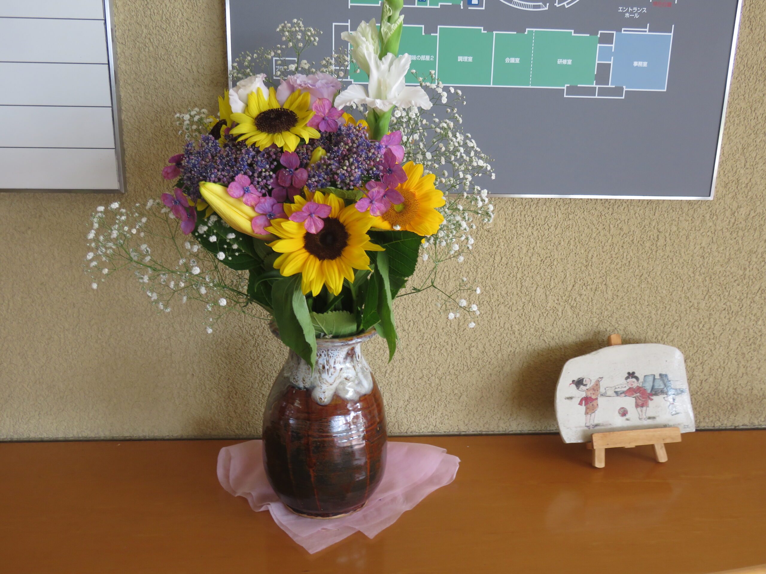 ちいさなお友だちからのお花のプレゼント🌺🌺