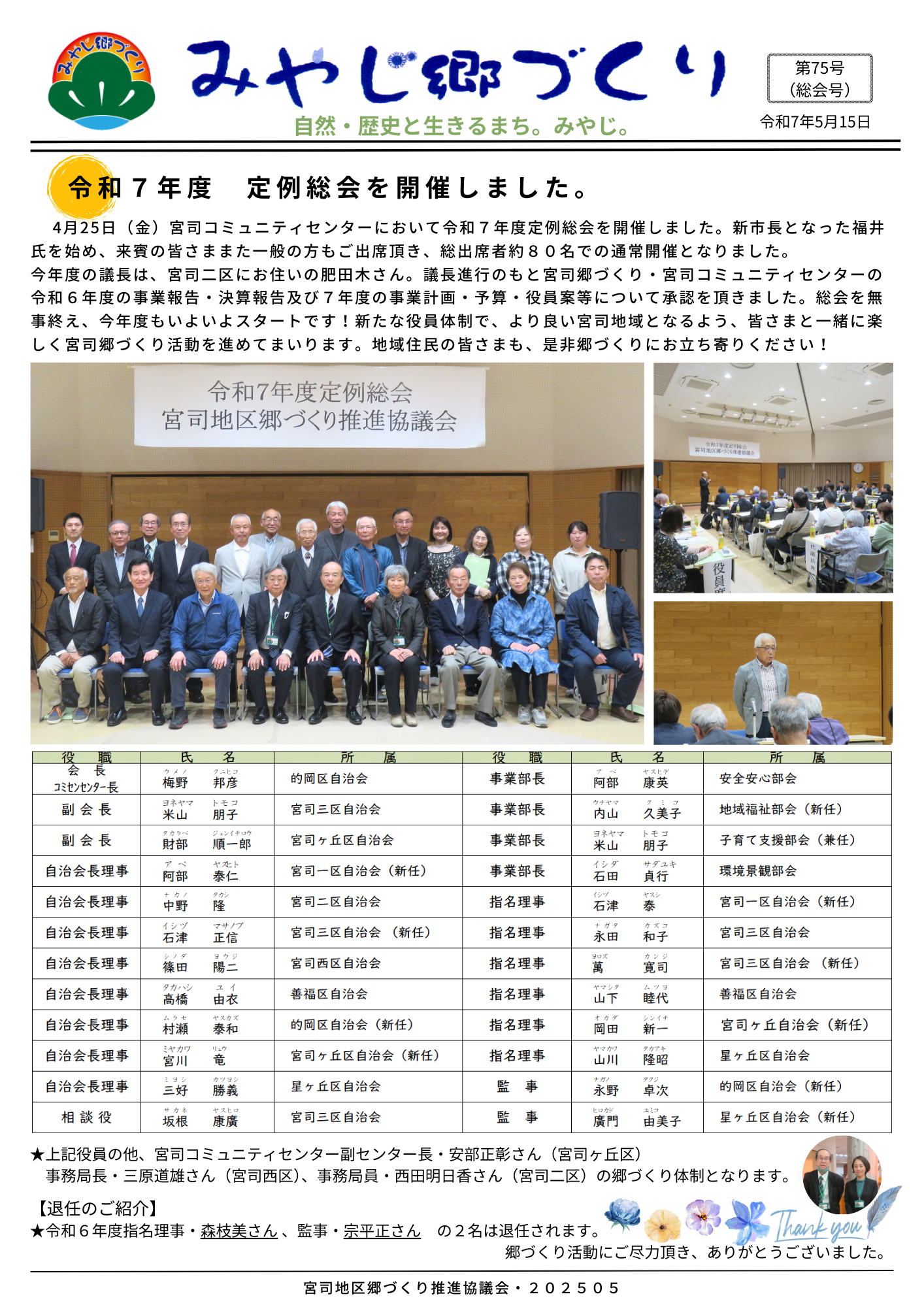 会報表紙